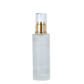 Ready to Ship Empty Clear Frosted Glass Cosmetic Packaging Bottles 30ml 60ml 100ml 120ml Lotion Serum with Pump Sayer in Stock