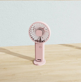 New Handheld Fan Usb Charging Small Fan Portable Mini Desktop Silent Gift logo