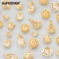 M829 18K Gold Plated Nickel Free REACH Pass Zircon Pendants and DIY Earrings for Jewelry Making 10pcs/Lot Accessory