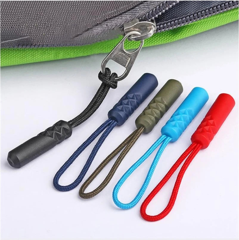Cord Head Logo Pvc Plastic Rubber Slider Cord Zipper Puller