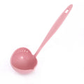 Solid Color Disposable Minimalist Kitchen Strainer Scoop Long-Handle Soup Spoon Colander for Business Gifts Hot Plastic