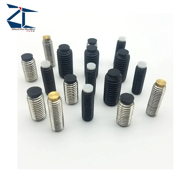 Good Sell RSM Alloy Steel with Black Oxide Ball End Headless Thrust Screw Clamping Screws M3/4/5/6/8/10/12/16