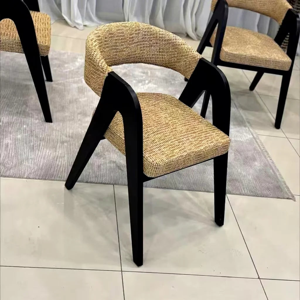Hot Price Factory Waterproof Restaurant Bar Wedding Garden Bar on Sales Outdoor Rattan Dining Chair