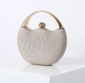 Hot Sales Portable Banquet Handbags Fashion Dinner Clutch Purses Wedding Party Gift Bag Bead Circle Arc Evening Bags Synthetic