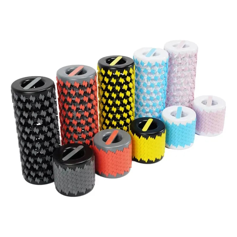 TTSPORTS Portable Retractable Foam Roller-35cm Muscle Relaxation Fitness Exercise Yoga Tool Foldable Design
