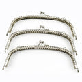 Meetee BS199 10.5/12.5/15.5cm Curved Silver Smooth Half Round Mouth Gold DIY Bag Accessories with Multiple Sizes to Choose From