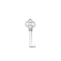 Hot Sale Zinc Alloy Key Pendants Charms 19x61mm