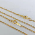 Dainty Necklace 14K Gold Filled Chain Necklace 1.5mm Chopin Thin Curb Chains Necklace