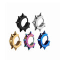 EKE050 European Style Surgical Steel Gold Plated C Shape Ear Cuff Jewelry Spikes Punk Earrings for Hiphop Women Men