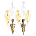 3 Color Arrow Charm Pendants for Bracelet Necklace Jewelry Accessories Diy Jewelry Making 46*19mm M08