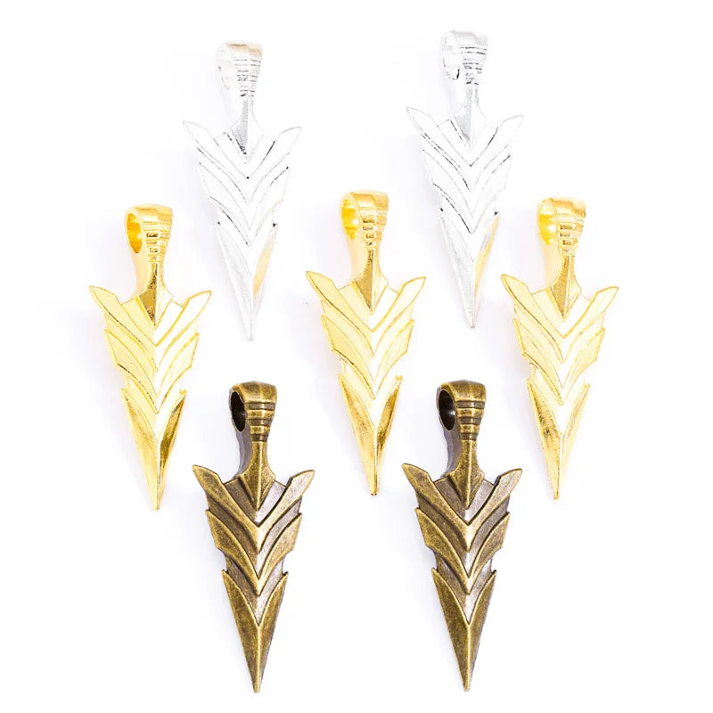 3 Color Arrow Charm Pendants for Bracelet Necklace Jewelry Accessories Diy Jewelry Making 46*19mm M08