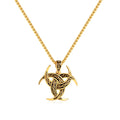 Gothic Stainless Steel Necklace Mens Norse Viking Jewelry Celtic Knot Pendant