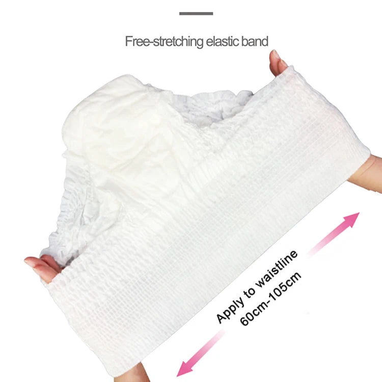 Disposable Period Pants Female Pads Super Sleep Sanitary Napkin Bags Large Size Ladies Menstrual Pant Underwear (2Count1Pack) menstrual diaper