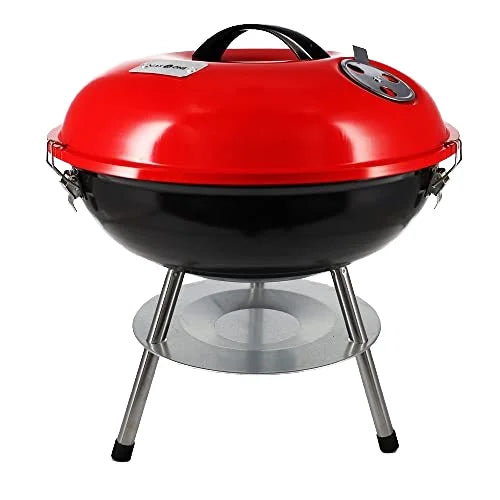 Boutique Outdoor Portable Round Shaped Smokeless Grill Mini 14 Inch Bbq Charcoal Grill for Garden