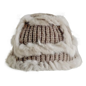 Female Face Small Autumn and Winter Knit Trapper Wool Beanie for Womenslouchy Beanie Knit Hat