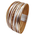 Cross-border Fashion Leather Bracelet Temperament Simple Colors Leather Bracelet Wholesale New Versatile Leather Bracelet Women