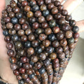 Factory Loose Gemstone Healing Natural Crystal Gem Stone Round Loose Beads 8mm High Quality Precious Stones Beads Pietersite