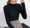 Custom Women's Turtleneck Pullover Sweater for Winter Basic Knitwear Top with Casual Style Autumn Bottoming Shirts