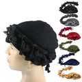 SongMay Men's Satin Lined Muslim Turban Hat-Breathable Recyclable Multi-Function Daily Use Headwear