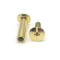 M5 Chicago Binding Screws for Decorate and Repair Leather Craft Belt Bag Shoes Purse Bookbinding Brass Chicago Bolts