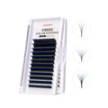 ICONSIGN Black to Blue Color Lash Extension 0.07 C D Curl 1s Blooming Volume Easy Fanning 8-15mm Colored Eyelash Extensions
