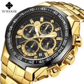 WWOOR 8868 Watch for Men Multifunction Chronograph Sport Gift Waterproof Watches Quartz Luxury Male Wristwatch Relogio Masculino