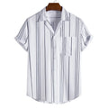 Mens Hawaiian Shirt Short Sleeve Vintage Printed Shirts for Beach Holiday