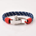 Fashion Jewelry Stainless Steel Adjustable Shackle Sailor Surfer Colorful Bracelet Jewelry Gift for Men & Women