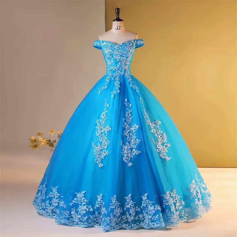 2025 Foreign Trade Party Dress Red Bride Princess Dreamy Temperament V-Neck Puffy Skirt One-piece Shipping New Spring Collection