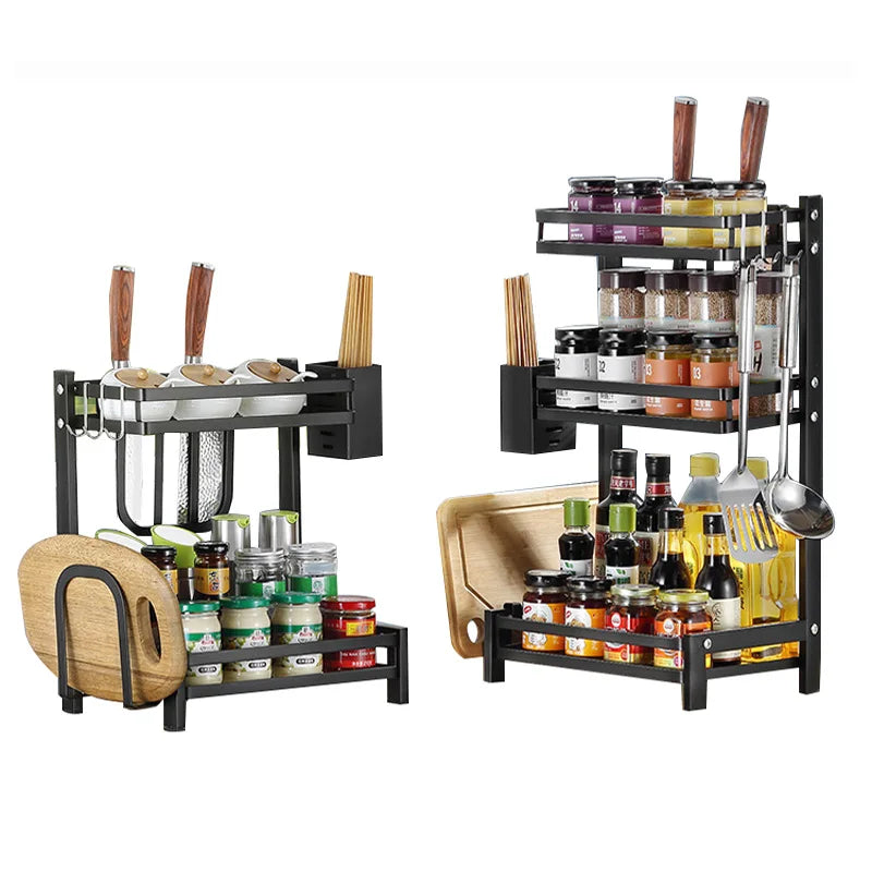 Storage Hot Items Professional Supplier Bottle Display Rotating Seasoning Rack
