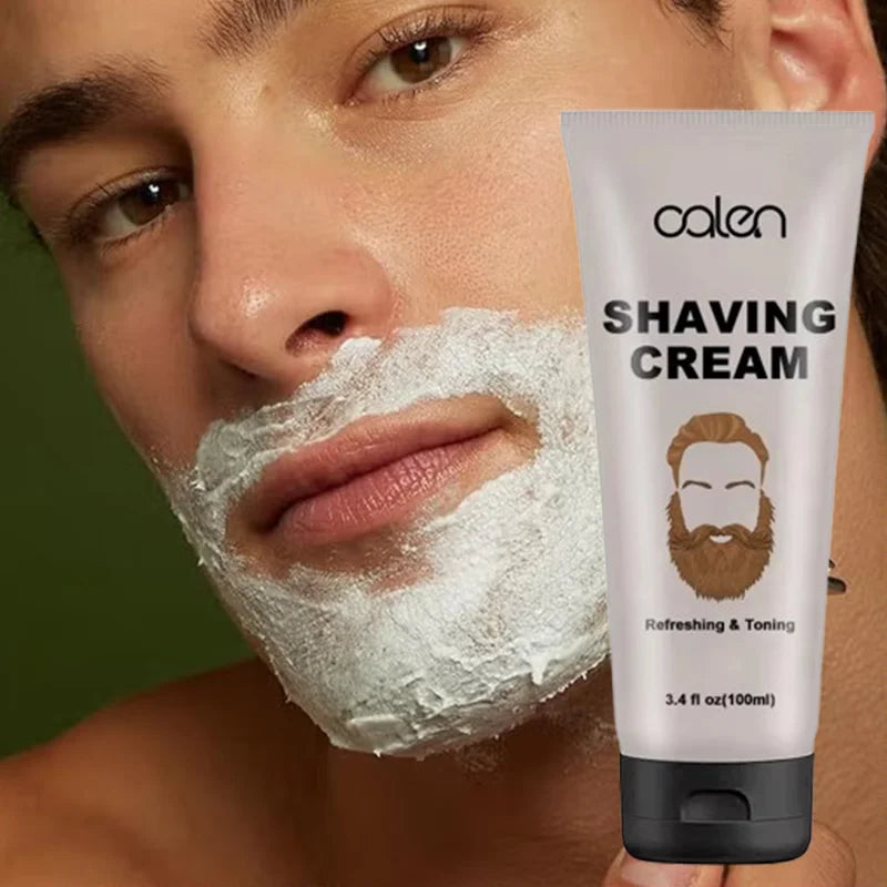 Oalen 100ml Men's Care Beard Grooming Shaving Cream Rich Foam for Skin Protection with Custom Logo
