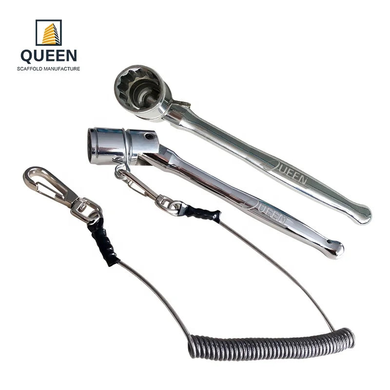 LINYI QUEEN 24mm Flexible Socket Head Carbon Steel Handle Spanner for Scaffolding