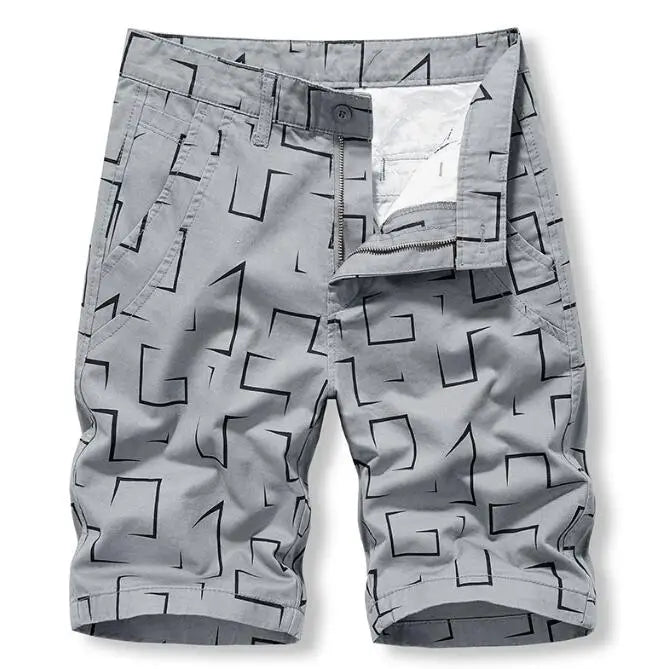 Customized Cotton Summer Mens Cargo Shorts Casual Pocket Streetwear Male Classic Striped Shorts