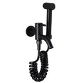Solid Brass Bathroom Bidet Sprayer Hand Held Vertical Spray Hot/Cold Water Valve Adjustable Pressure Easy Installation Black
