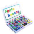 Ready to Ship Portable Tabletop Magnetic Alphabet & Number Puzzles Educational Waterproof Plastic Box OEM Kids