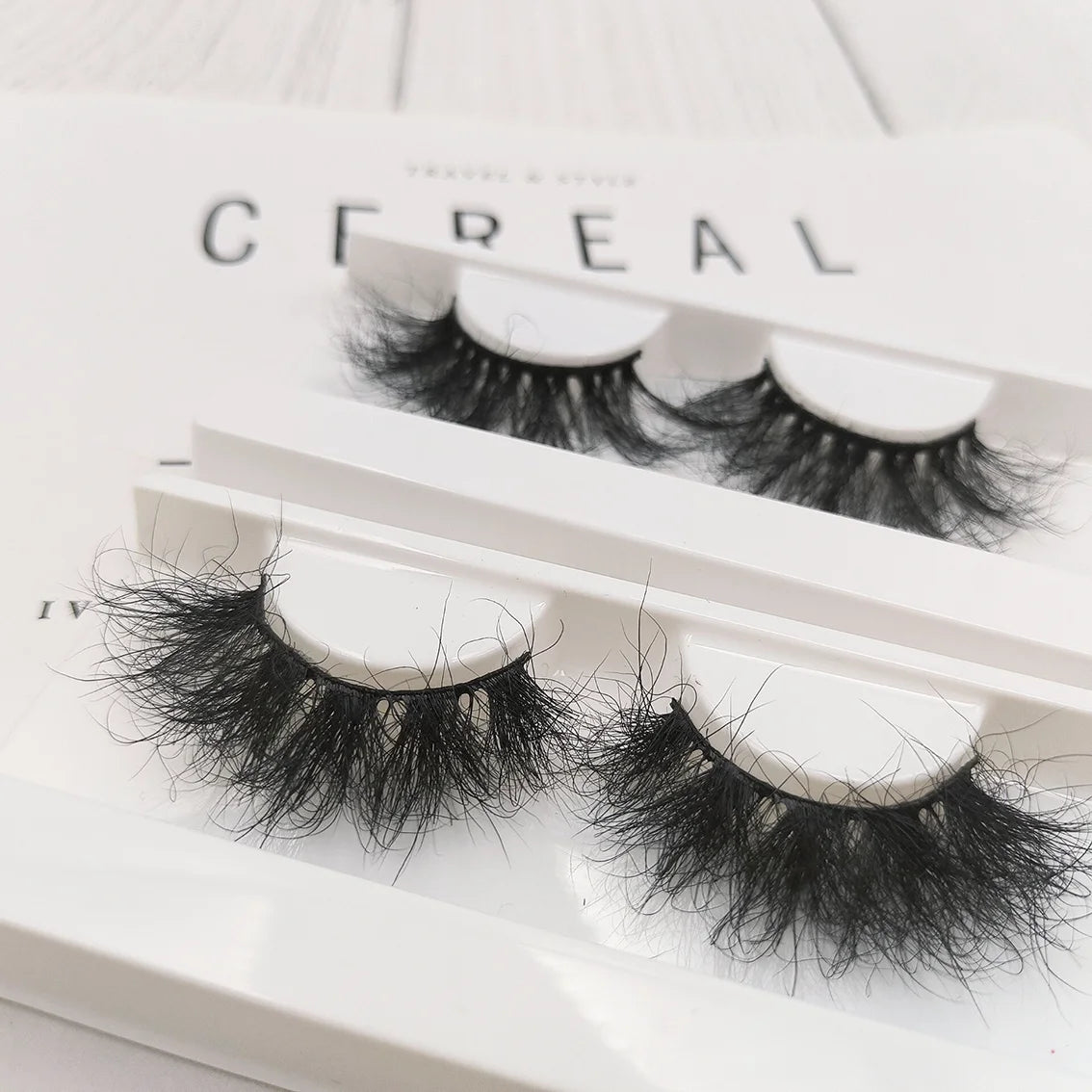 Medium Length Fluffy Mink False Eyelash Strips 3D Full Strip Wholesale Vendor