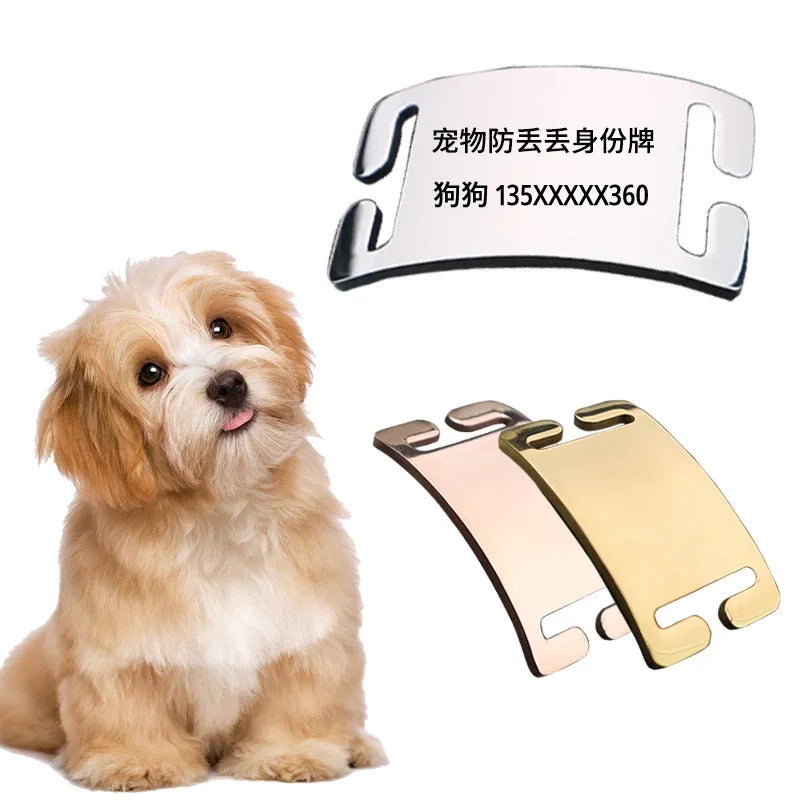 Stainless Steel Polished Gold-Plated Custom Engraved Fashion Jewelry Dog & for Collar Pendant Tag