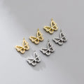 Hot Sale Fashion S925 butterfly Zircon Pendant for Diy Charm Women Accessories