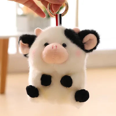 Kawaii Pig Panda Hamster Rabbit Chick Plush Keychain Toys Plushie Toys Stuffed Animal Plushie Animal Keychain Bag Charm Pendant