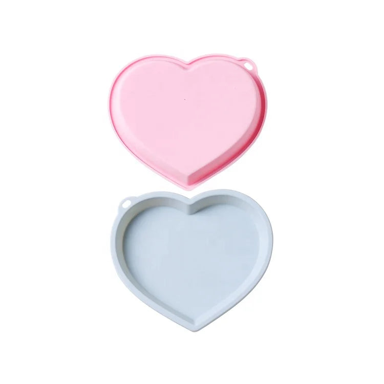 Six Inch Small Heart Shaped Silicone Cake Mold Non-stick Mold Easy to Clean Baking Layered Rainbow Pan