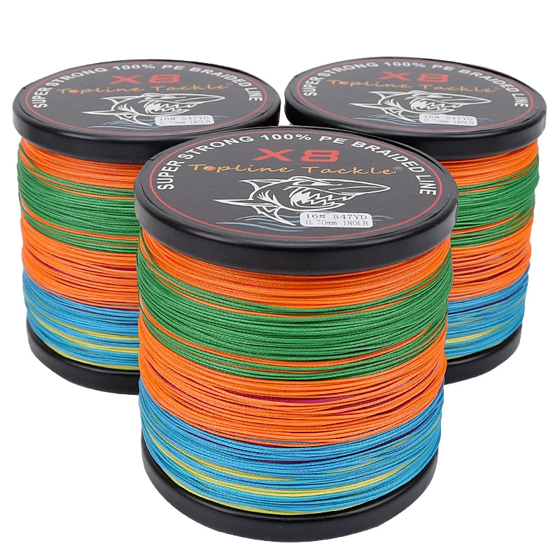 Strong 8 Strands 300/500/1000m PE Braided Sea Fishing Line Smoother Floating Line Saltwater Fishing Thread