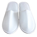 Disposable Closed-Toe Spa Slippers for Adults Home Guest Slippers with Embroidery Printing Logo White Summer Season
