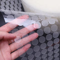 Customized Transparent Eco-Friendly Heat Resistant Self Adhesive Screw Back to Back Hook and Loop Dot