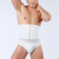 2023 New High Waist Shapewear for Men Breathable Double Layer Plastic with Waist Lift Hip Anti-roll Leg Edge Knitted Shapewear
