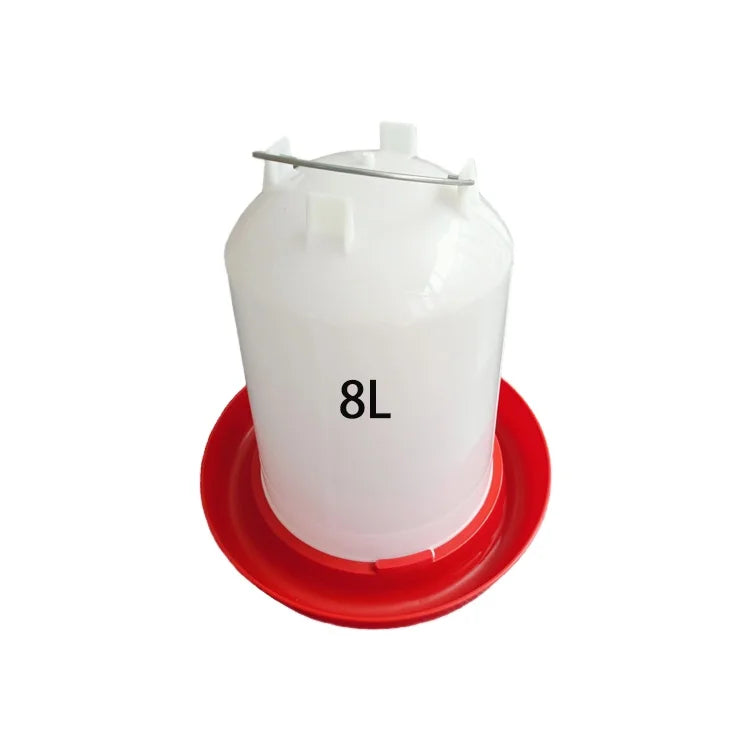 8L New Animal Poultry Farm Drinker Plastic Chicken Feeders and Drinkers