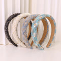 MIO Korean Retro Spongtop Hair Bands Winter Women Fabric Braided Knitted Headband Hairband