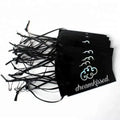 Labels Design Custom Printed Hologram Foil Name Logo Clothing Paper Hang Tags With Ribbon String