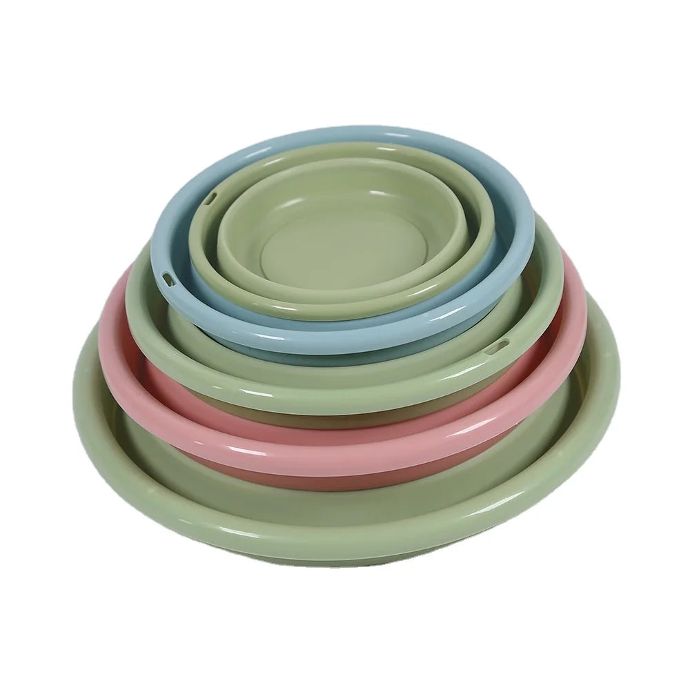 2022 BPA-Free Collapsible Plastic Folding Wash Basin Washing Basin