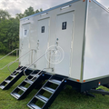 2024 Custom Mobile Toilet Mobile Portable Prefab Outdoor Restroom Cabin Prefab Toilet Trailer Mobile Toilet
