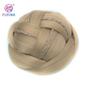 Fuina Breathable a Variety of Choices Fashion Synthetic Braid Hair Buns Hair Ponytail Messy Bun Floral French Hair Bun Maker